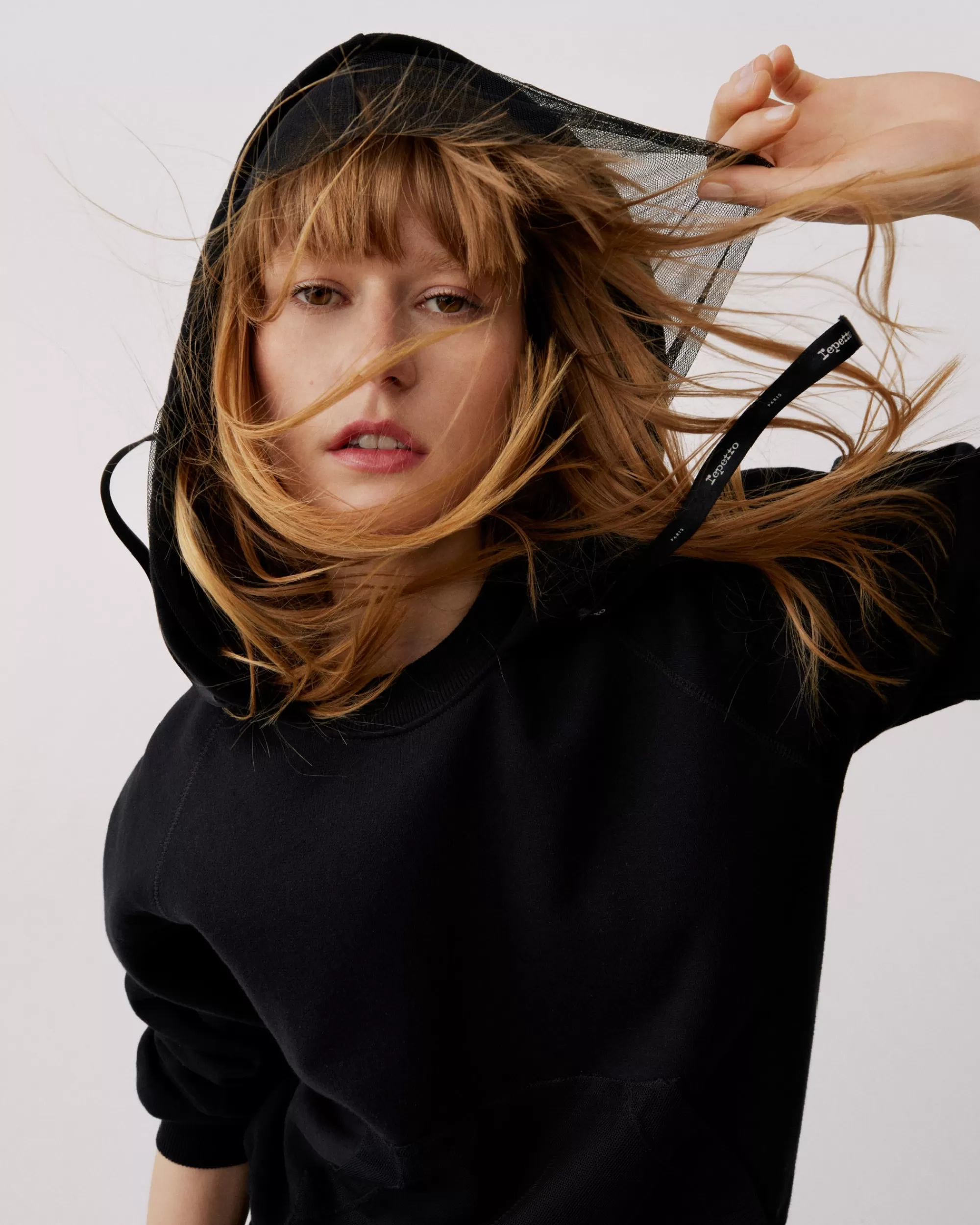 Repetto Sweatshirt capuche en tulle | Sweatshirts